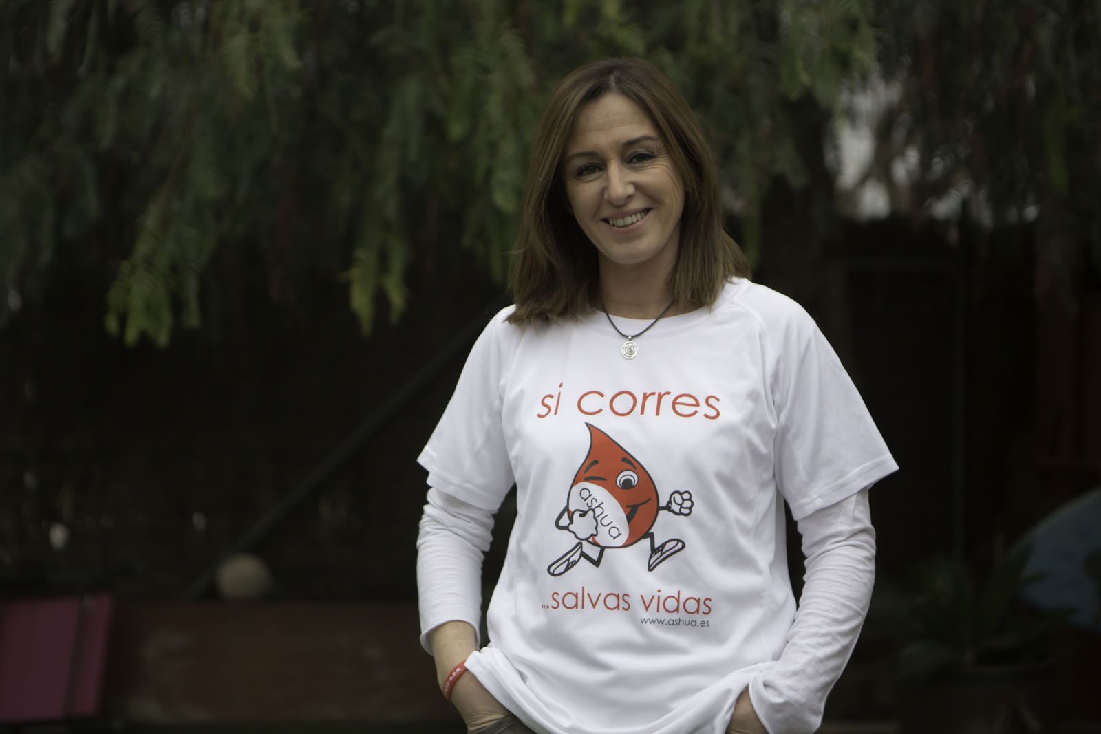 Maripi Arriaga, membre d'ASHUA i mare de pacient de SHUa. FOTO: Artur Ribera.