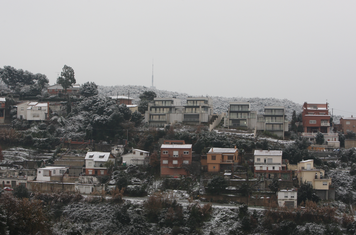 La nevada podria ser important a Sant Cugat FOTO: Arxiu