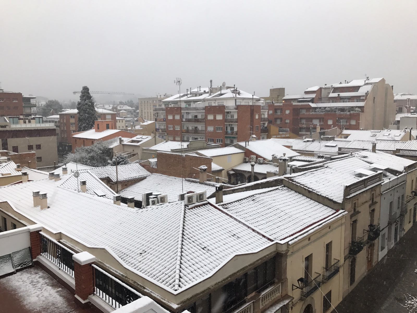 FOTO: Nevada a Sant Cugat 