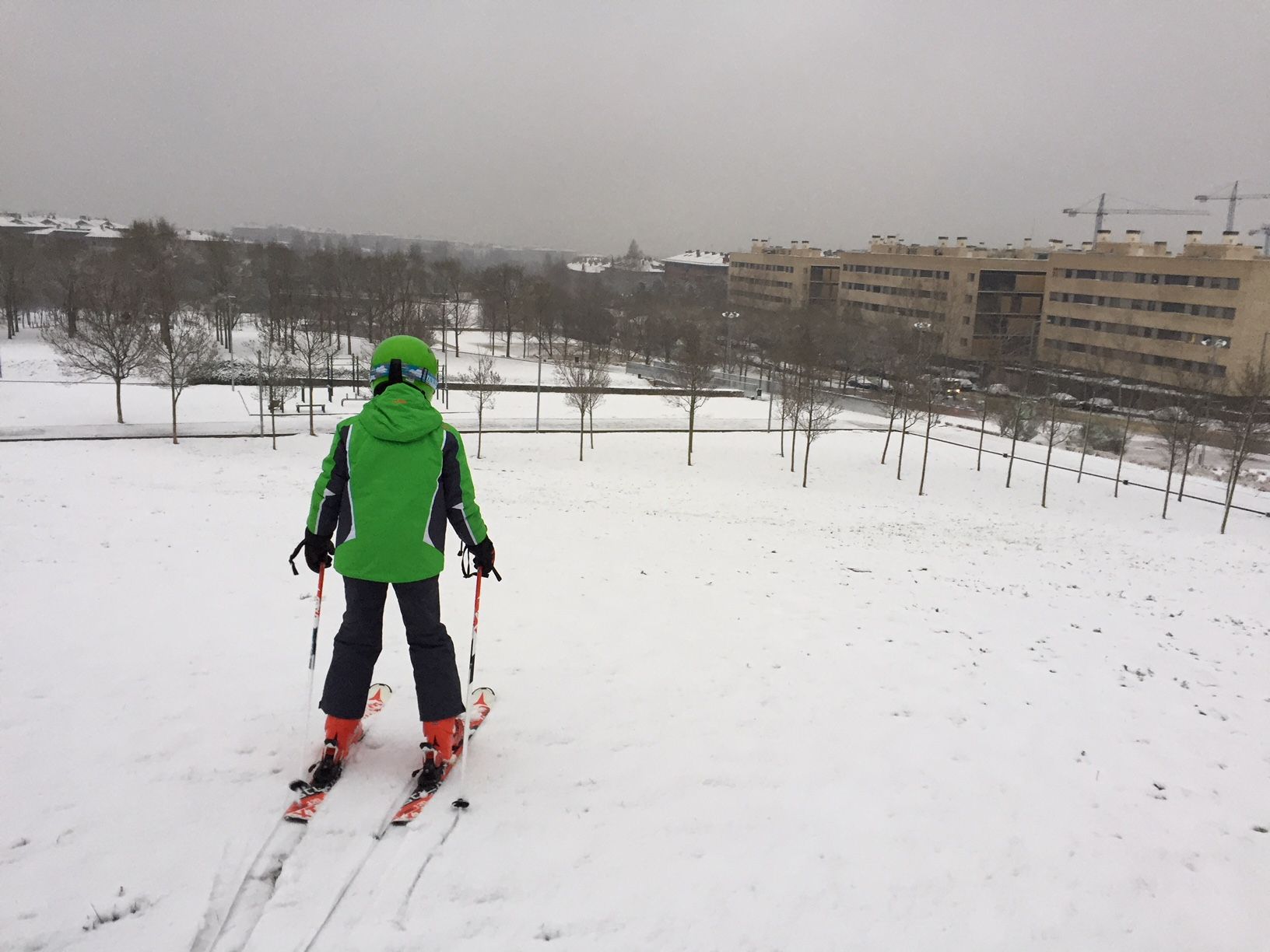 Esquiant al Turó de Can Mates FOTO: Cedida