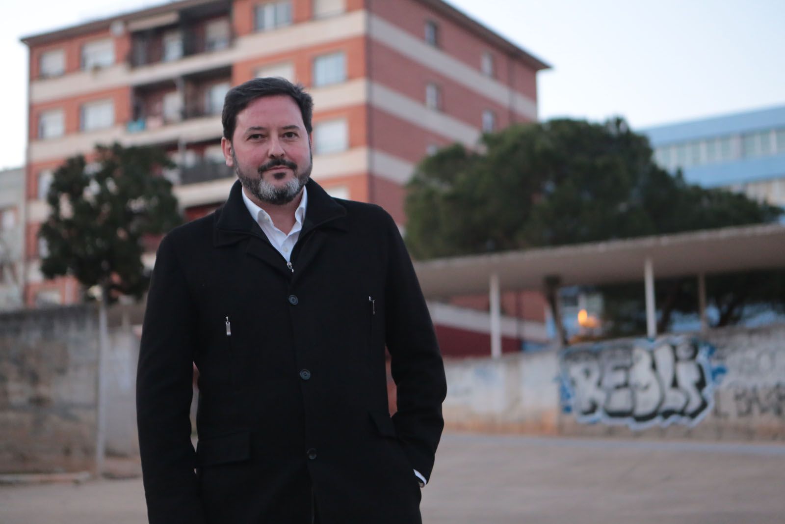 Victor Ruiz, veí dels futurs Jardins del Vallès, a l'emplaçament de l'amfiteatre. FOTO: Artur Ribera. 