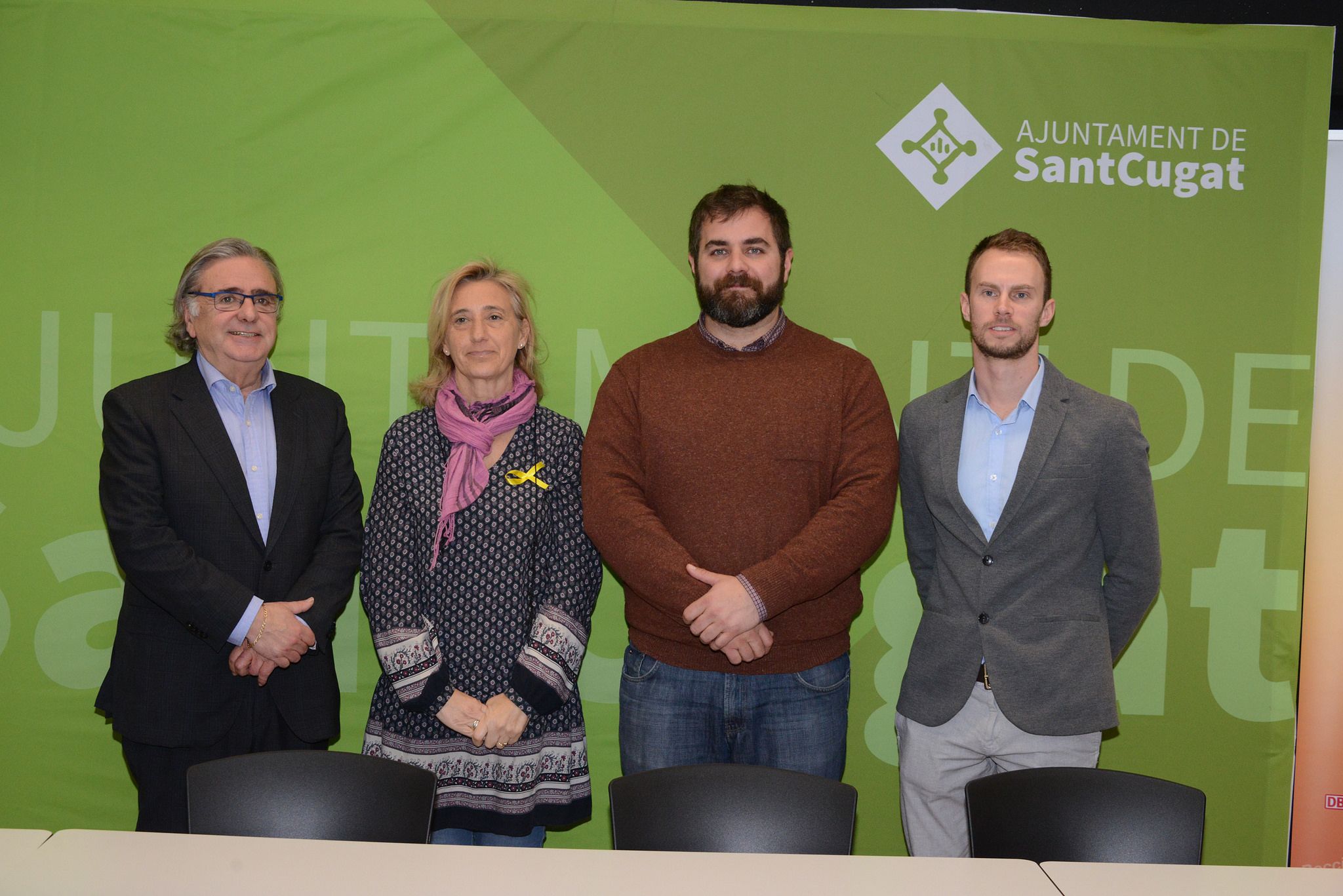 Carles Muñoz, Susanna Pellicer, Eloi Rovira i Sam Turner han presentat el CPISRA World Games. FOTO: Localpres