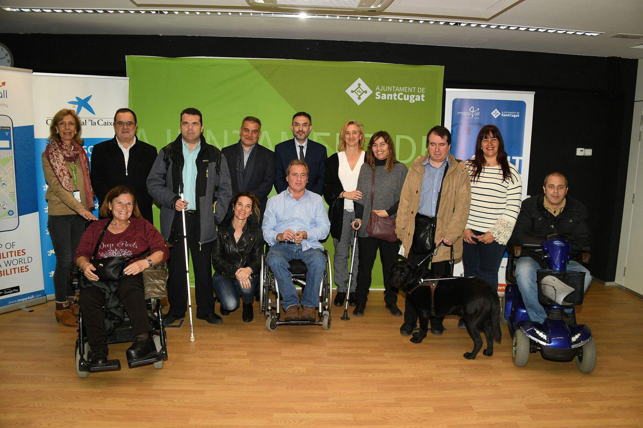 Assistents a la presentació de la implementació de Mapp4all a Sant Cugat. Foto: Cedida. 