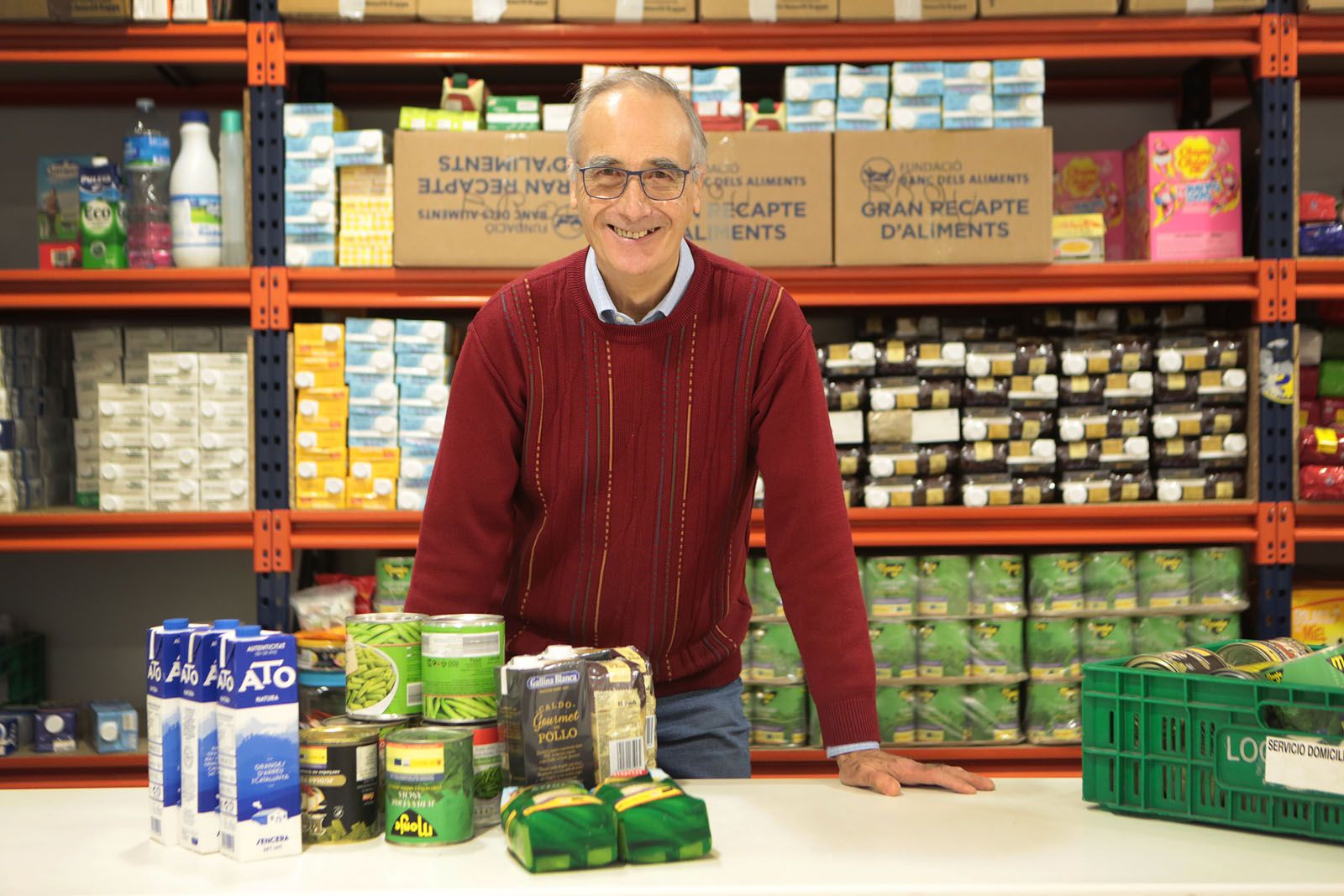 Miquel Puigmartí és el responsable d'El Rebost de Càritas Sant Cugat. FOTO: Artur Ribera
