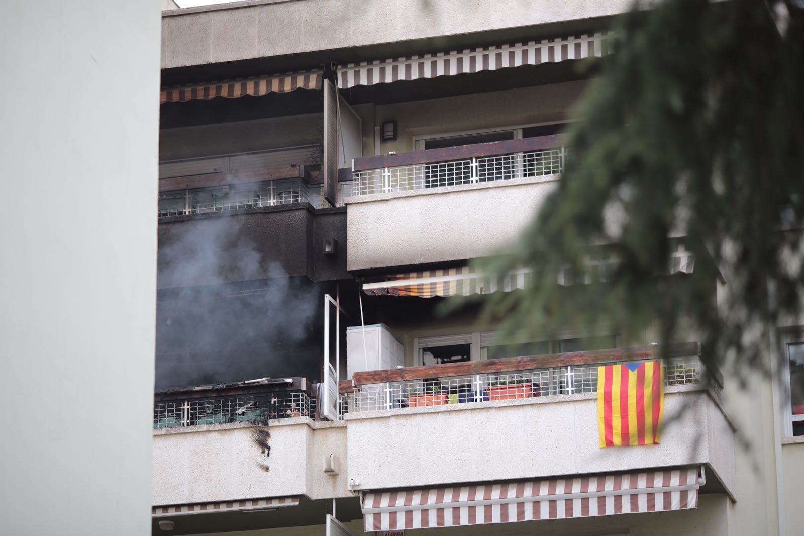 L'habitatge cremat a Sant Cugat FOTO: Artur Ribera 