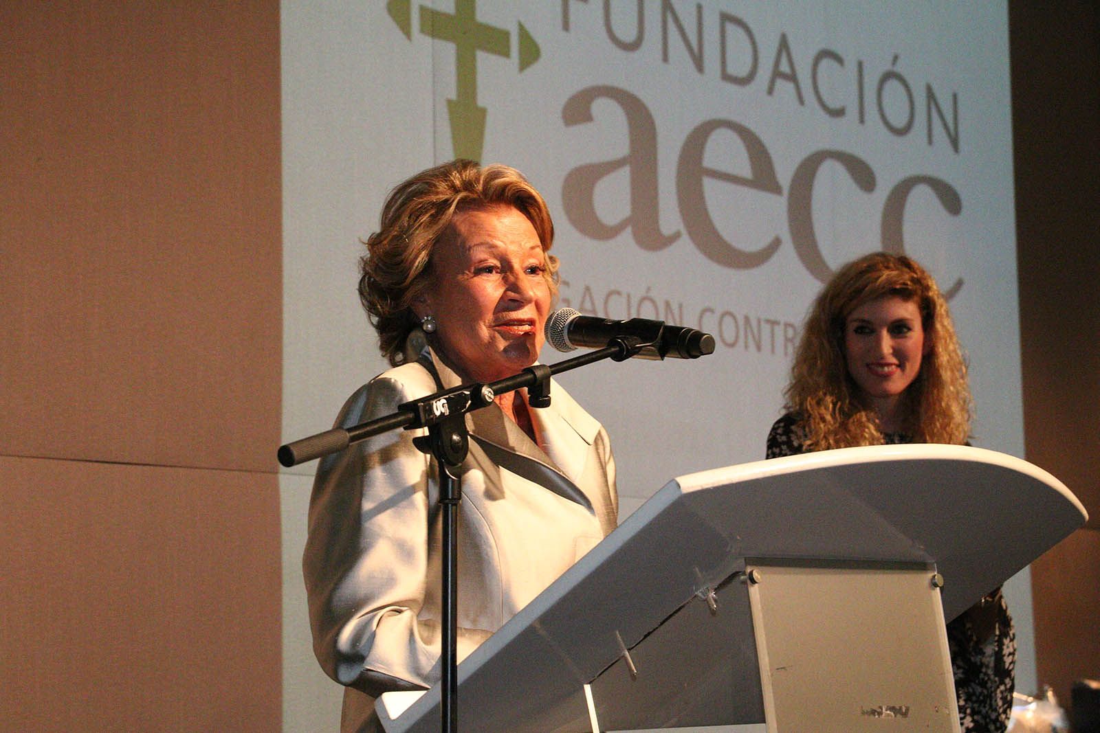 Marta Martí, durant el 31è sopar benèfic contra el càncer de Sant Cugat FOTO: Lali Álvarez