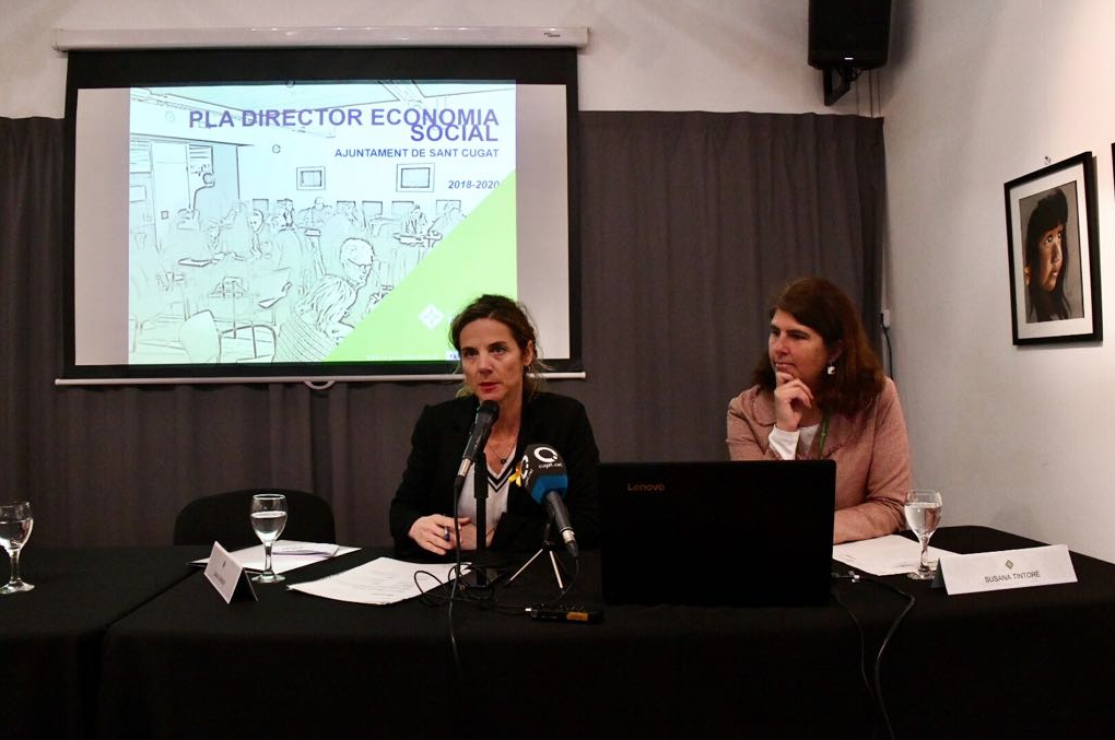 Joana Barbany i Susanna Tintoré durant la presentació. FOTO: Cedida. 