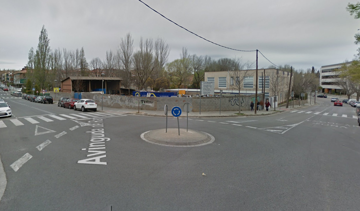 Cruïlla entre l'avinguda de Ragull i el carrer de Joan XXIII a Sant Cugat FOTO: Google Maps