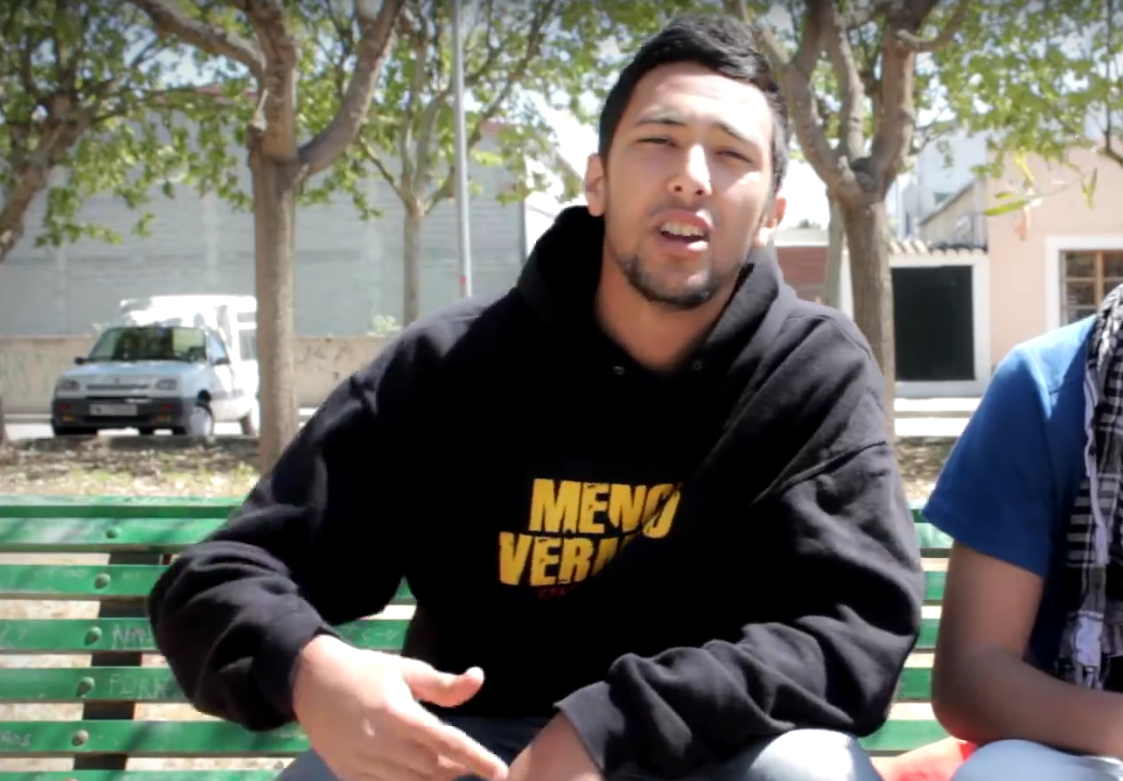 El raper Valtonyc, condemnat per la justicia espanyola, en un dels seus vídeos. FOTO: Cedida. 