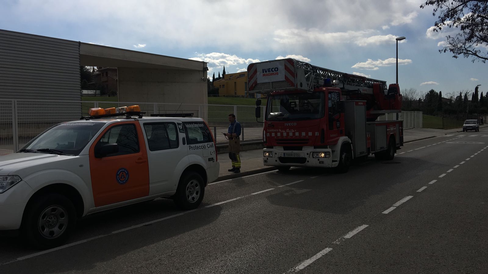 Petit incedi a l'arxiu FOTO: Cedida