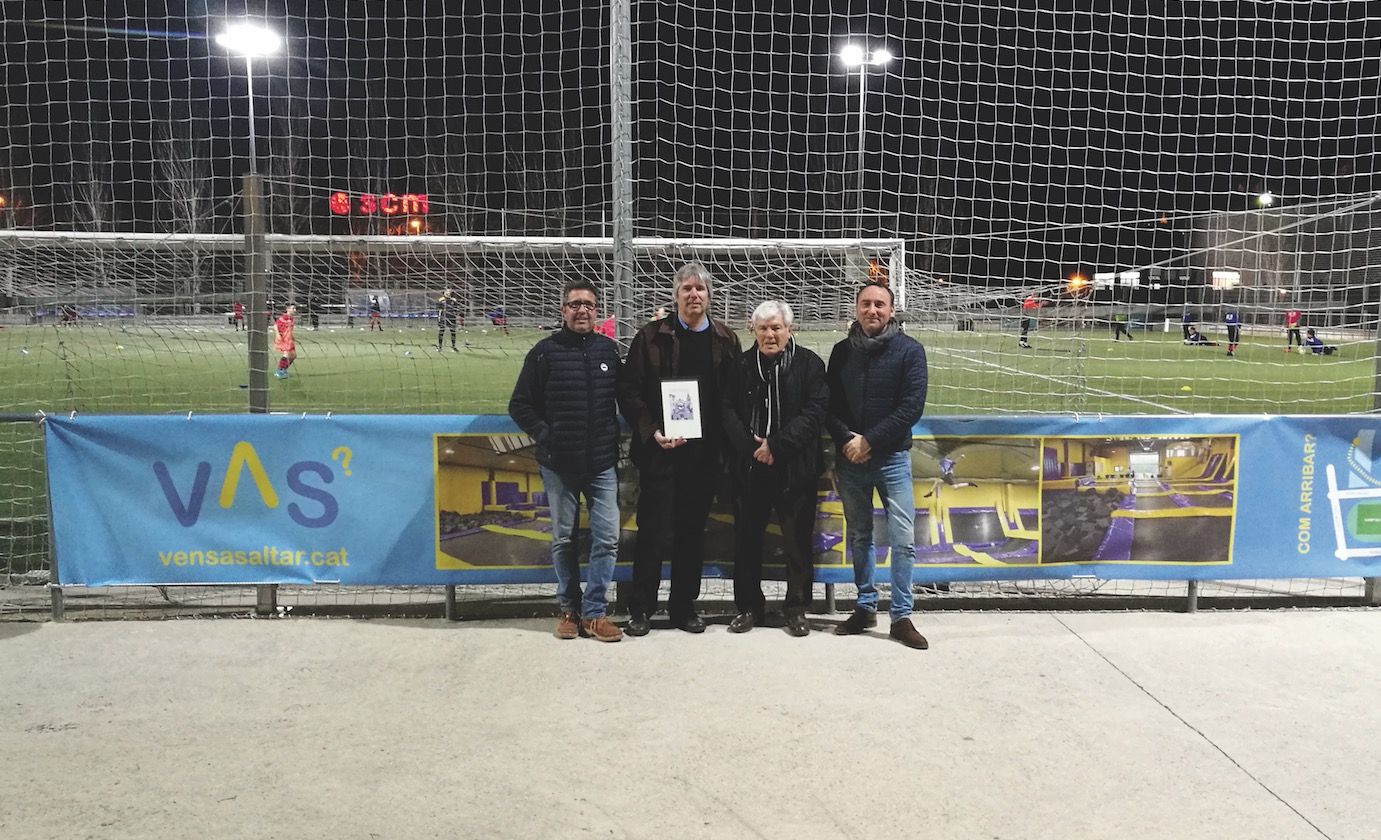 L’empresa lúdica Véns a Saltar (VAS) renova el compromís de col·laboració amb la Penya Blaugrana FOTO: Cedida