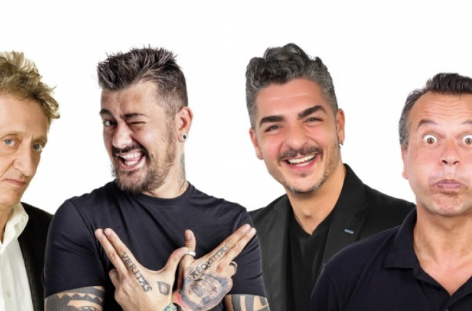 Nit de l'humor amb Enrique San Francisco, Toni Moog, Txabi Franquesa i Dani Pérez FOTO: Cedida