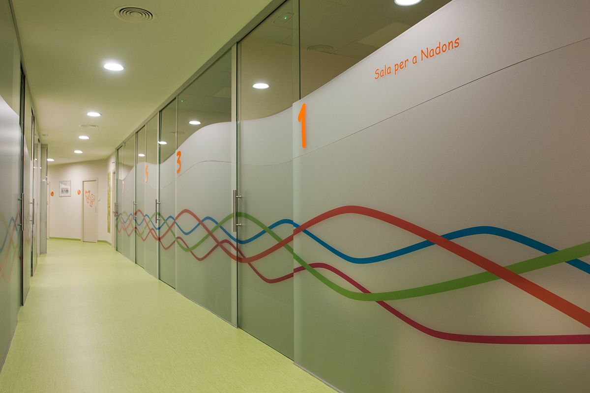 Interior del Centre Pediàtric Can Mora. FOTO: Cedida