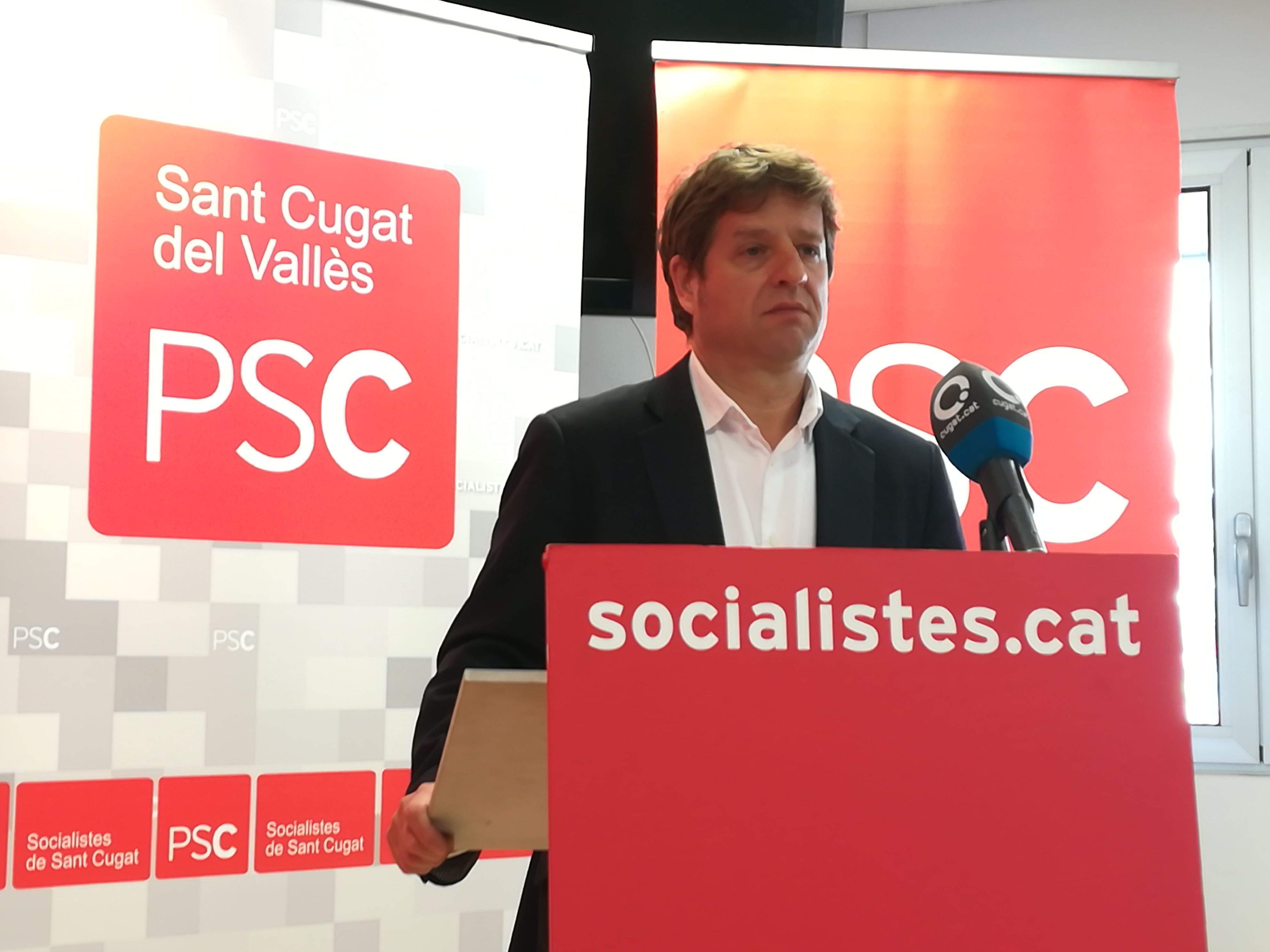 Pere Soler ha anunciat el trencament del pacte aquest 12 d'abril. FOTO: TOT Sant Cugat