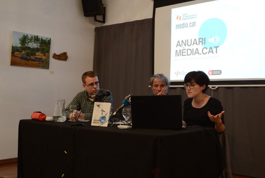 Presentació de l'anuari de Media.cat a l'Ateneu. FOTO: Silvia Polanco. 