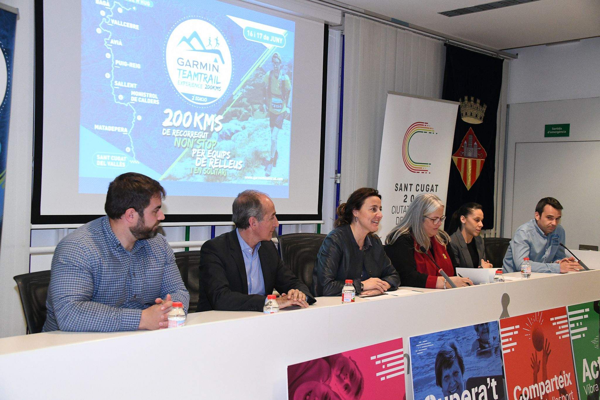 La segona edició de la Garmin Team Trail s'ha presentat a Sant Cugat. FOTO: Localpres