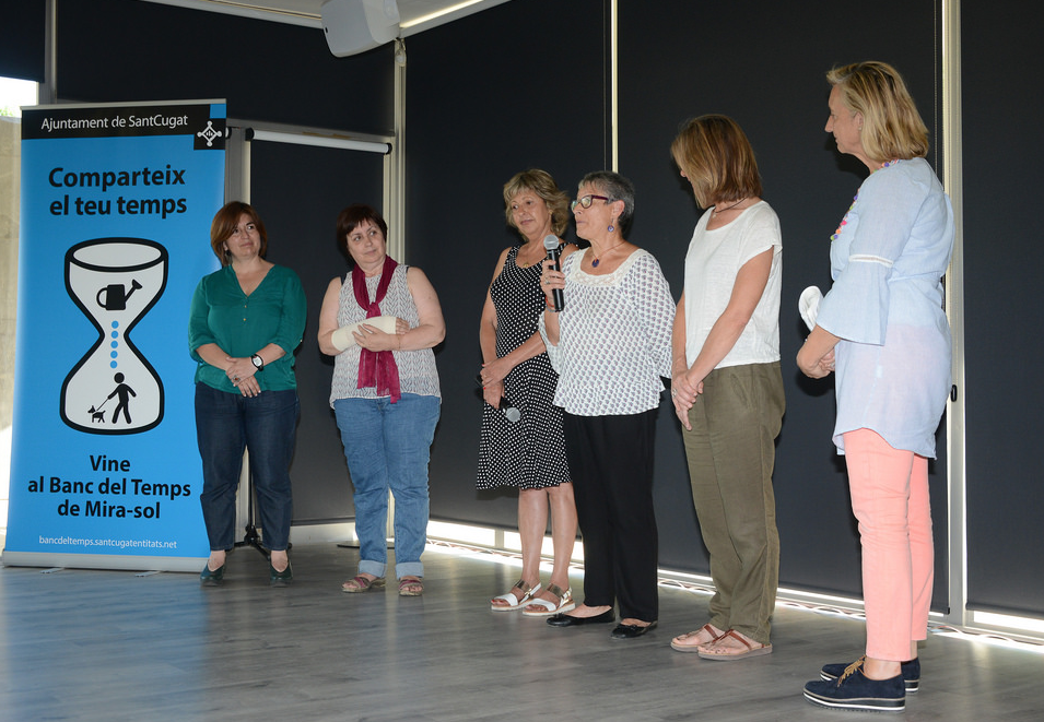 Presentació del Banc del Temps de Mira-Sol fa tot just un any. FOTO: Localpres.