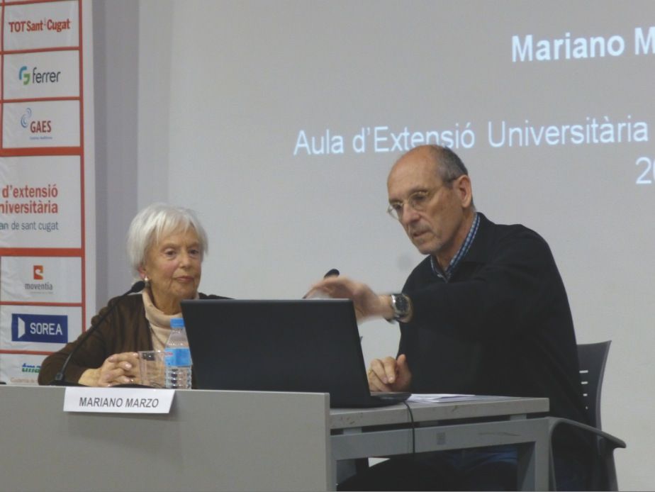 Conferència del Dr. Mariano Marzo a l'Aula d'Extensió Universitària per a la Gent Gran de Sant Cugat FOTO: Cedida