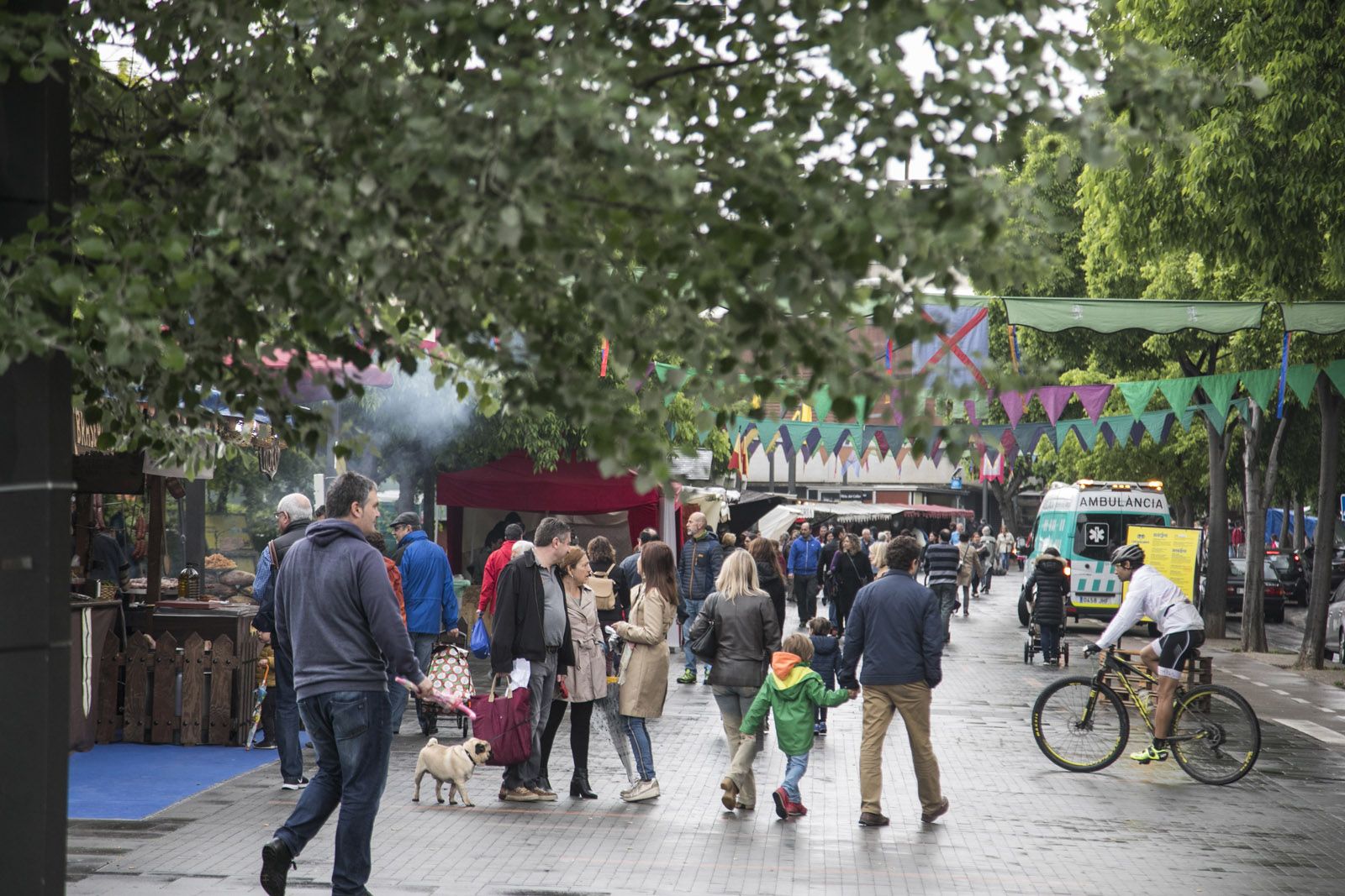 Mercat medieval a la Rambla del Celler. FOTO: Lali Puig