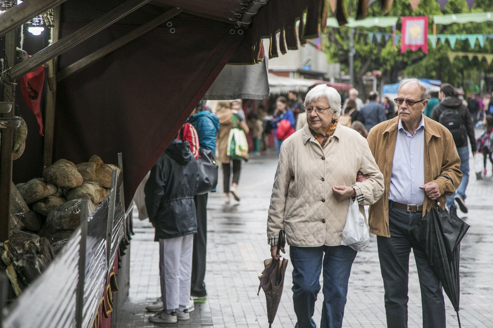 Mercat medieval a la Rambla del Celler. FOTO: Lali Puig