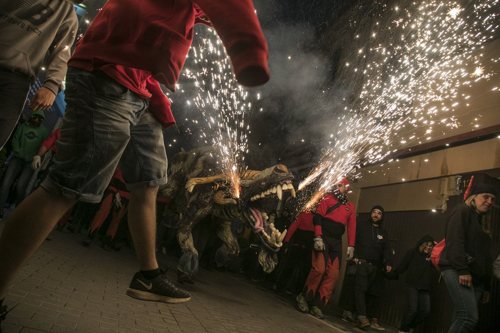 El correfoc de les Bèsties 2018. FOTO: Lali Puig