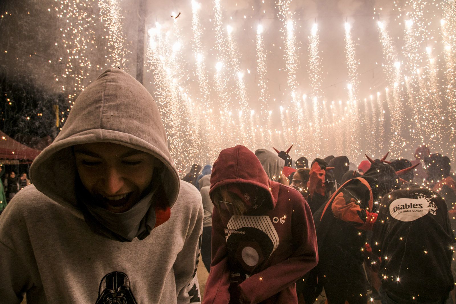 El correfoc de les bèsties de l'Encabronada 2018. FOTO: Lali Puig
