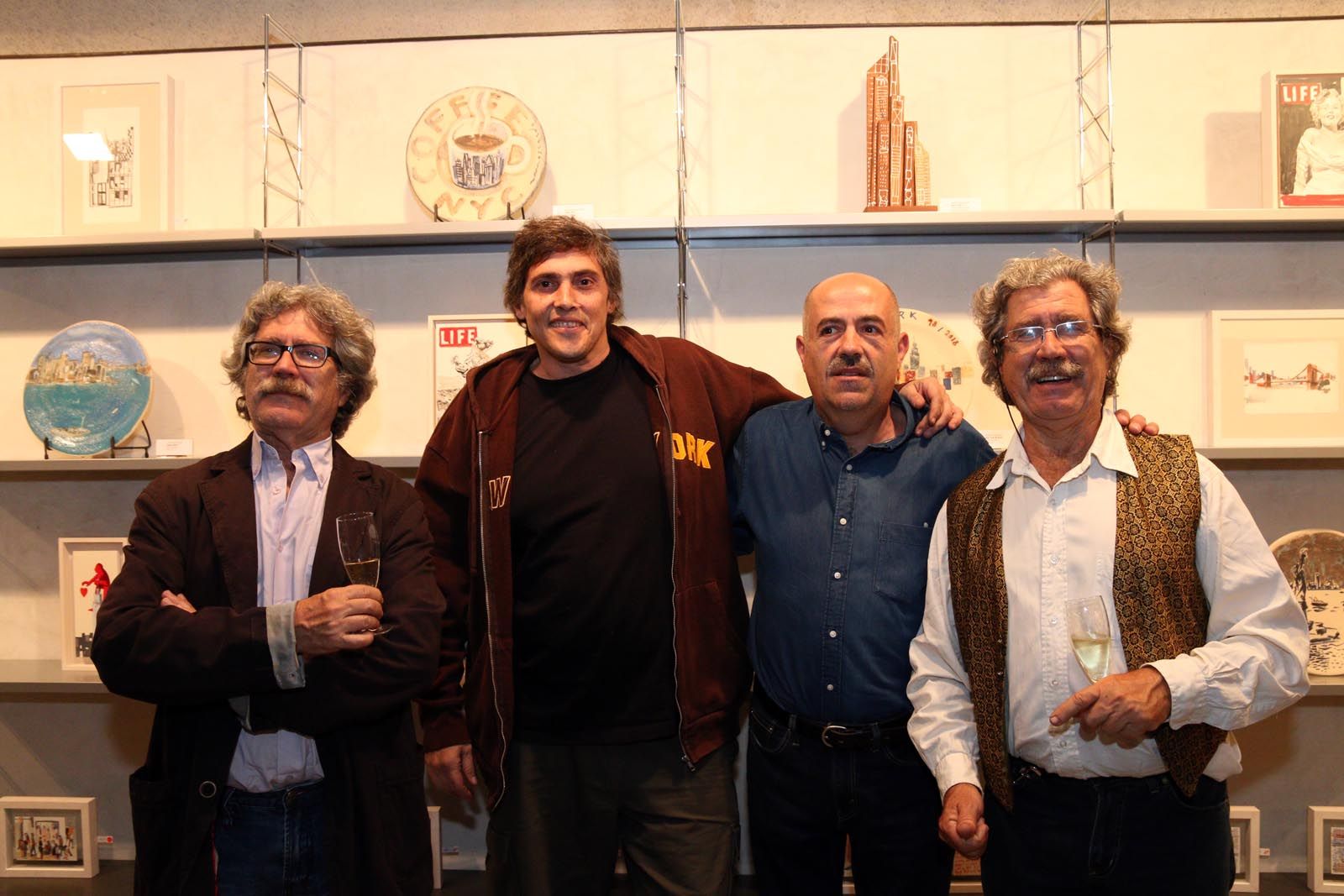 Inauguració a La Galeria: "20 anys a 4 mans. Nova York". Foto: Lali Álvarez