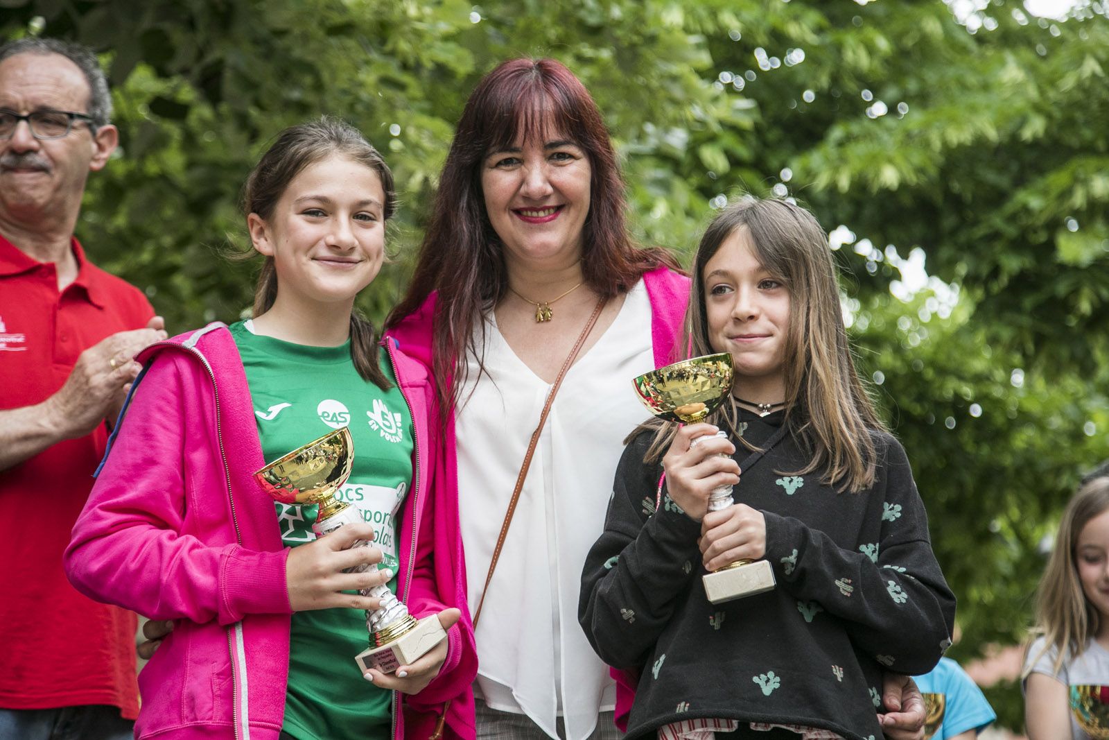 Lliurament de premis de la 60a Marxa Infantil a la plaça de Pep Ventura.  FOTO: Lali Puig