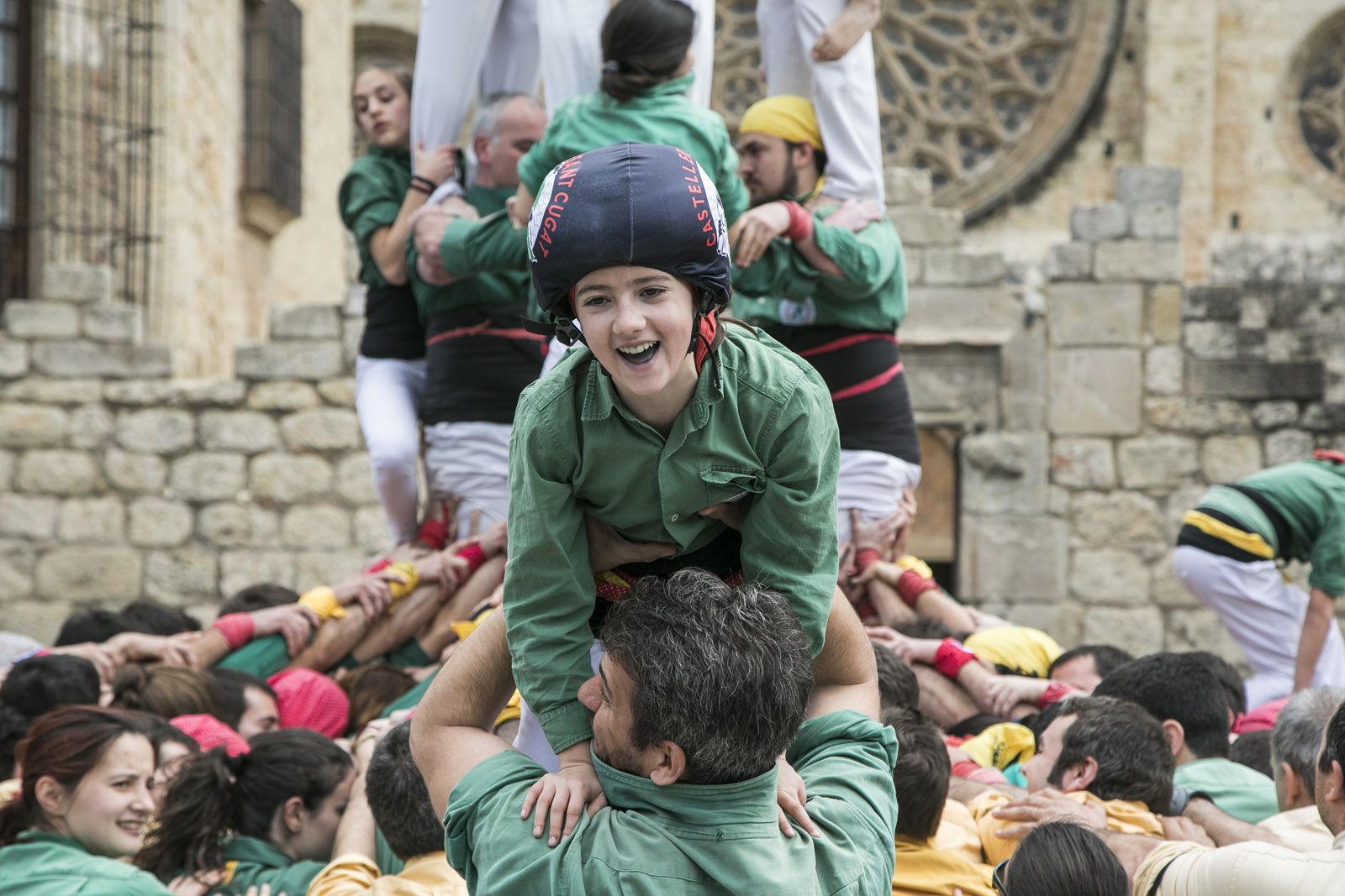 Diada de Sant Ponç amb els Castellers de Sant Cugat. FOTO: Lali Puig