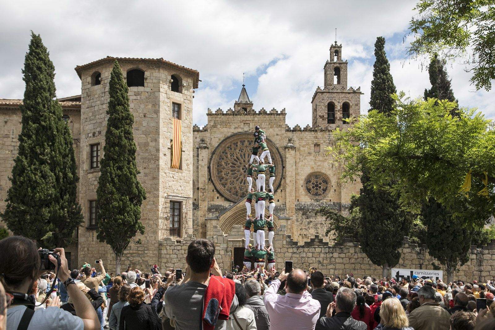 Diada de Sant Ponç amb els Castellers de Sant Cugat. FOTO: Lali Puig