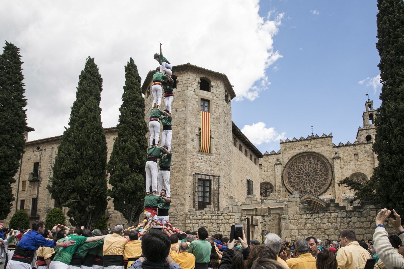 Diada de Sant Ponç amb els Castellers de Sant Cugat. FOTO: Lali Puig