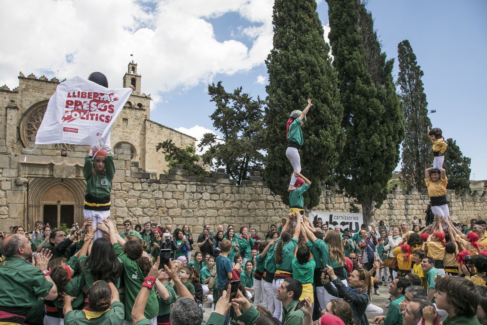 Diada de Sant Ponç amb els Castellers de Sant Cugat. FOTO: Lali Puig