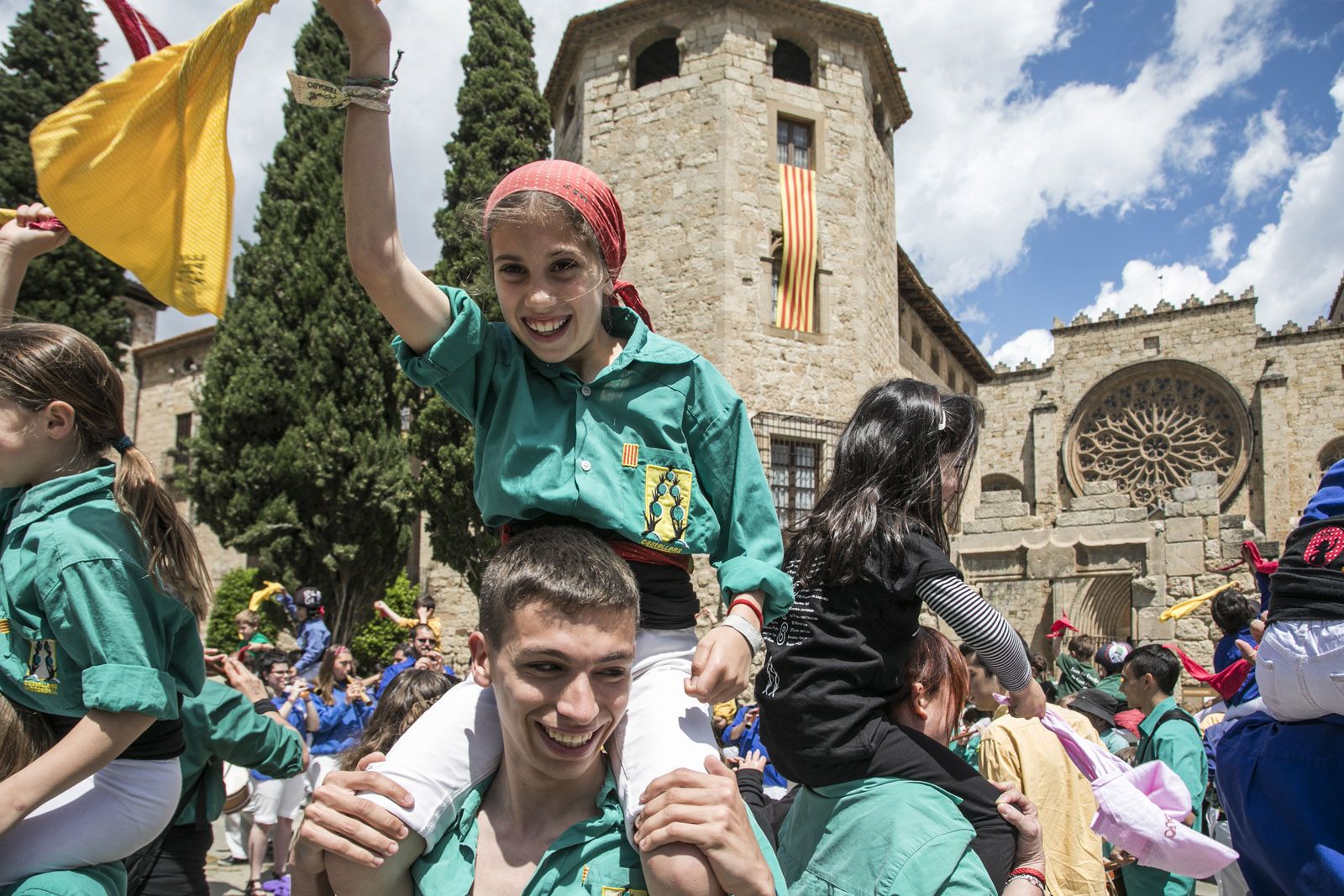 Diada de Sant Ponç amb els Castellers de Sant Cugat. FOTO: Lali Puig