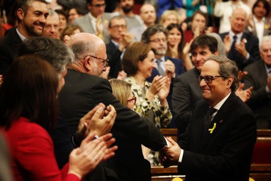 Quim Torra, després de ser escollit president FOTO: ACN