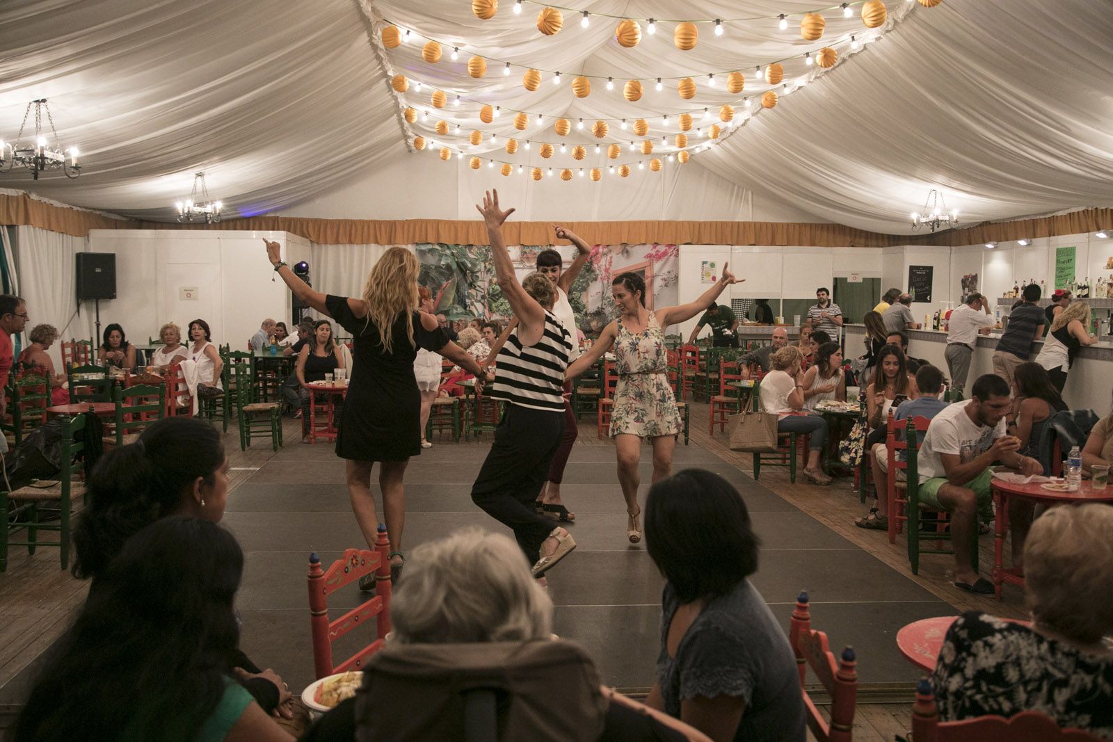 Imatge de la caseta del CPA durant la Festa Major. FOTO: Lali Puig