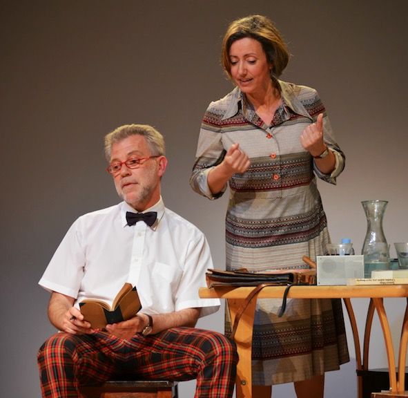 Anna Calatayud i Albert Ibañez interpretaran a Maria Aurèlia Capmany i Terenci Moix FOTO: Cedida