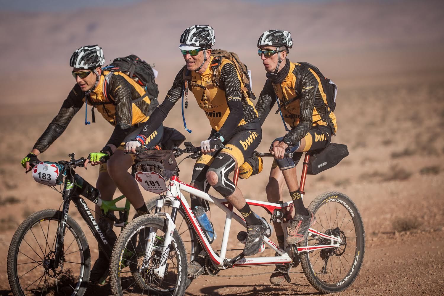 Imatge de José Campillo i Àlex Roca durant la prova. FOTO: cedida