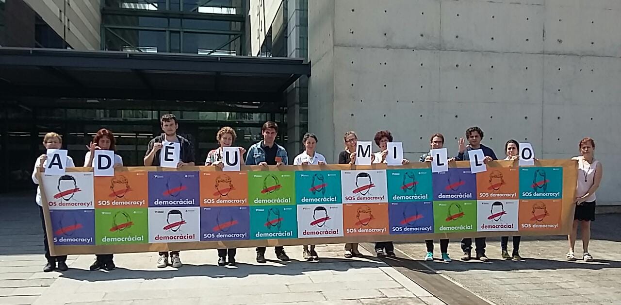 Comiat dels treballadors de l'ANC a Millo. FOTO: Cedida