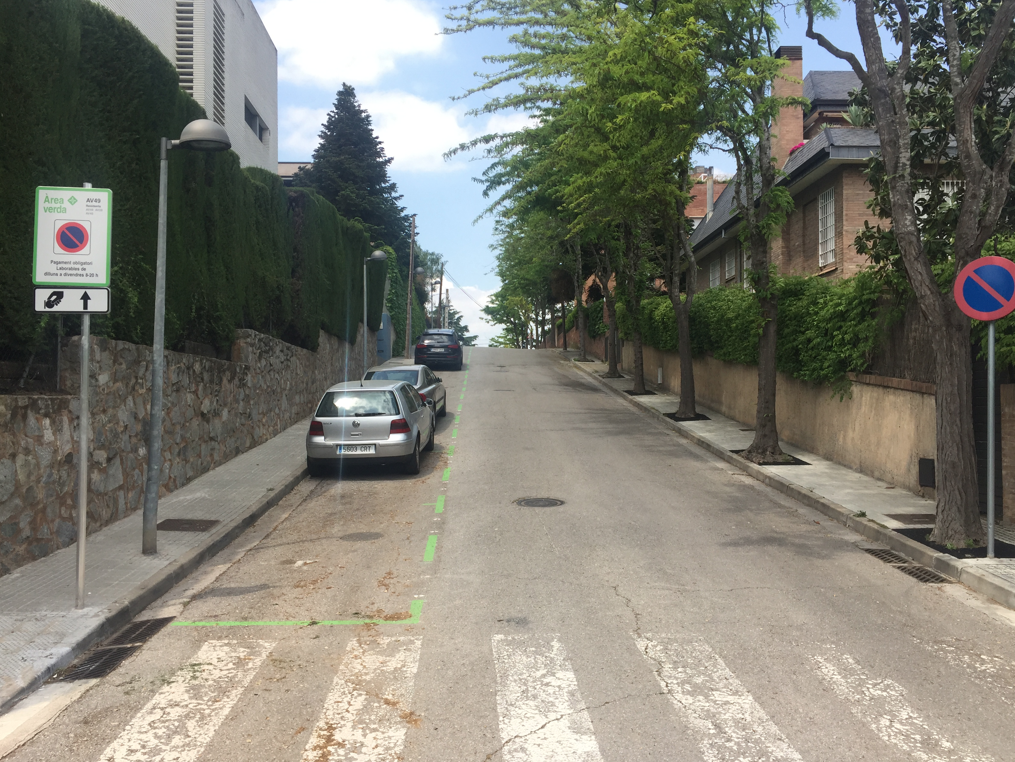 Carrers de zona verda a l'Eixample de Sant Cugat: FOTO: Cedida