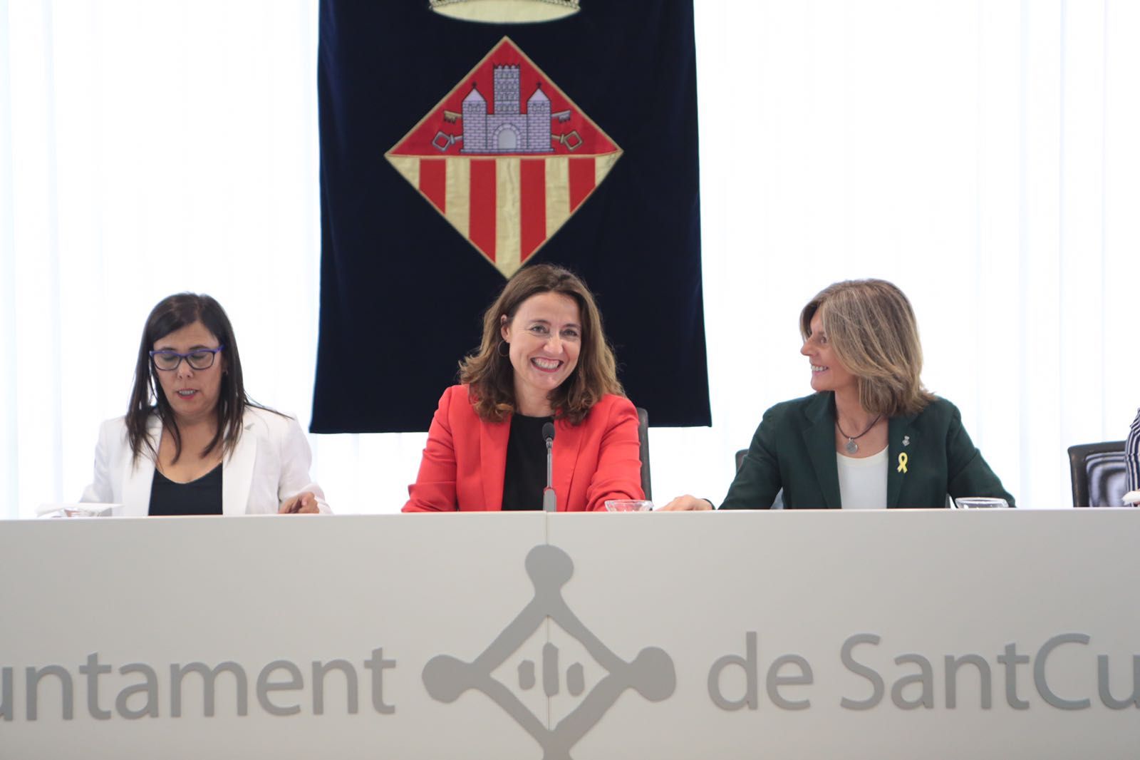 Mercè Conesa, durant el seu últim ple municipal de Sant Cugat com a alcaldessa FOTO: Artur Ribera