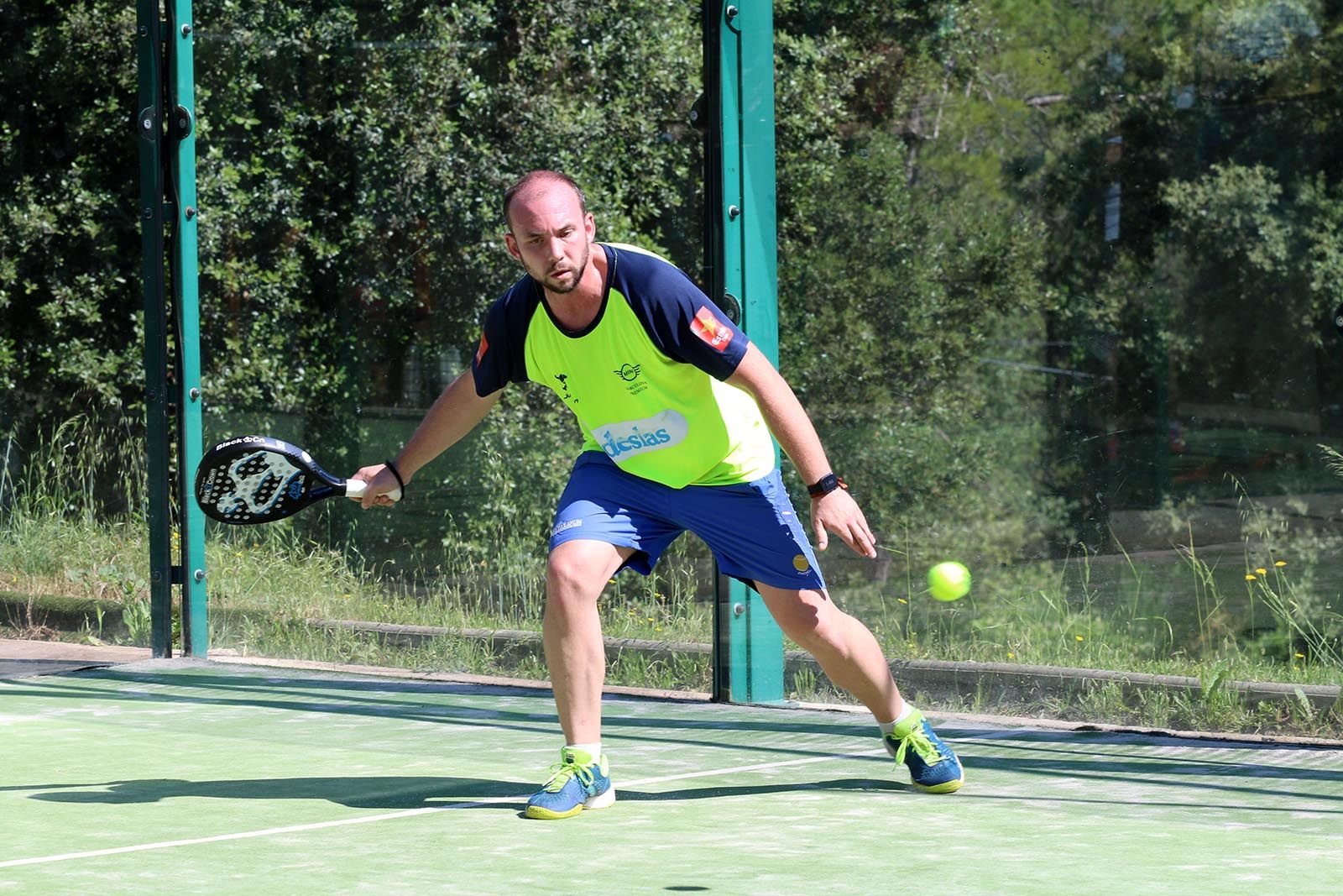Participant del Torneig Solidari Força Miquel de pàdel del 2018. Foto: Lali Álvarez