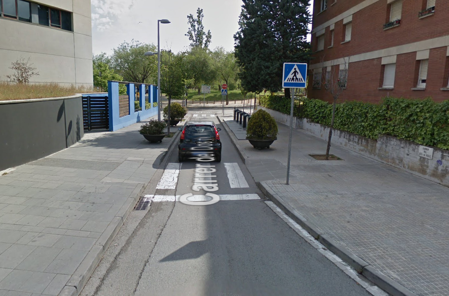 Tram del carrer de Dos de Maig a Sant Cugat FOTO: Google Maps