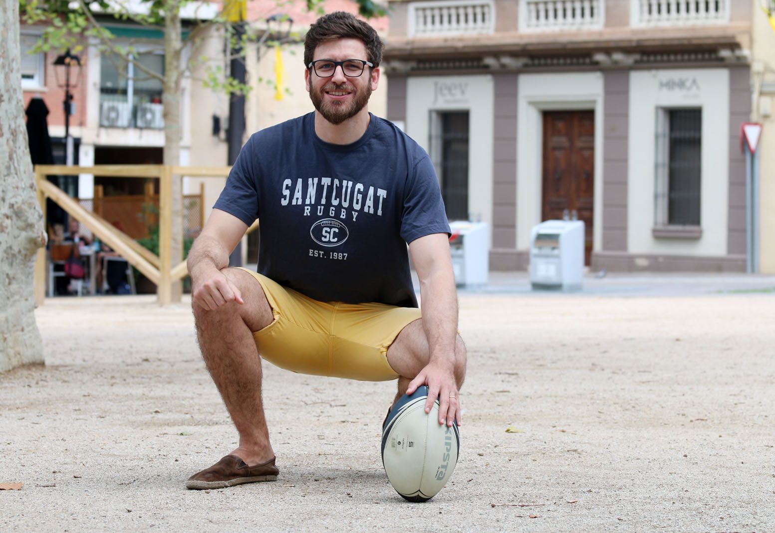 Gerard Mayol, exjugador del primer equip del Club de Rugby Sant Cugat. FOTO: Lali Álvarez