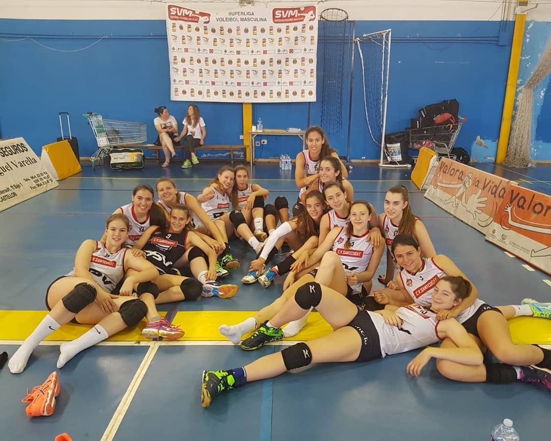 L'equip cadet A del DSV Club Voleibol Sant Cugat al Campionat d'Espanya de Clubs. FOTO: DSV Club Voleibol Sant Cugat