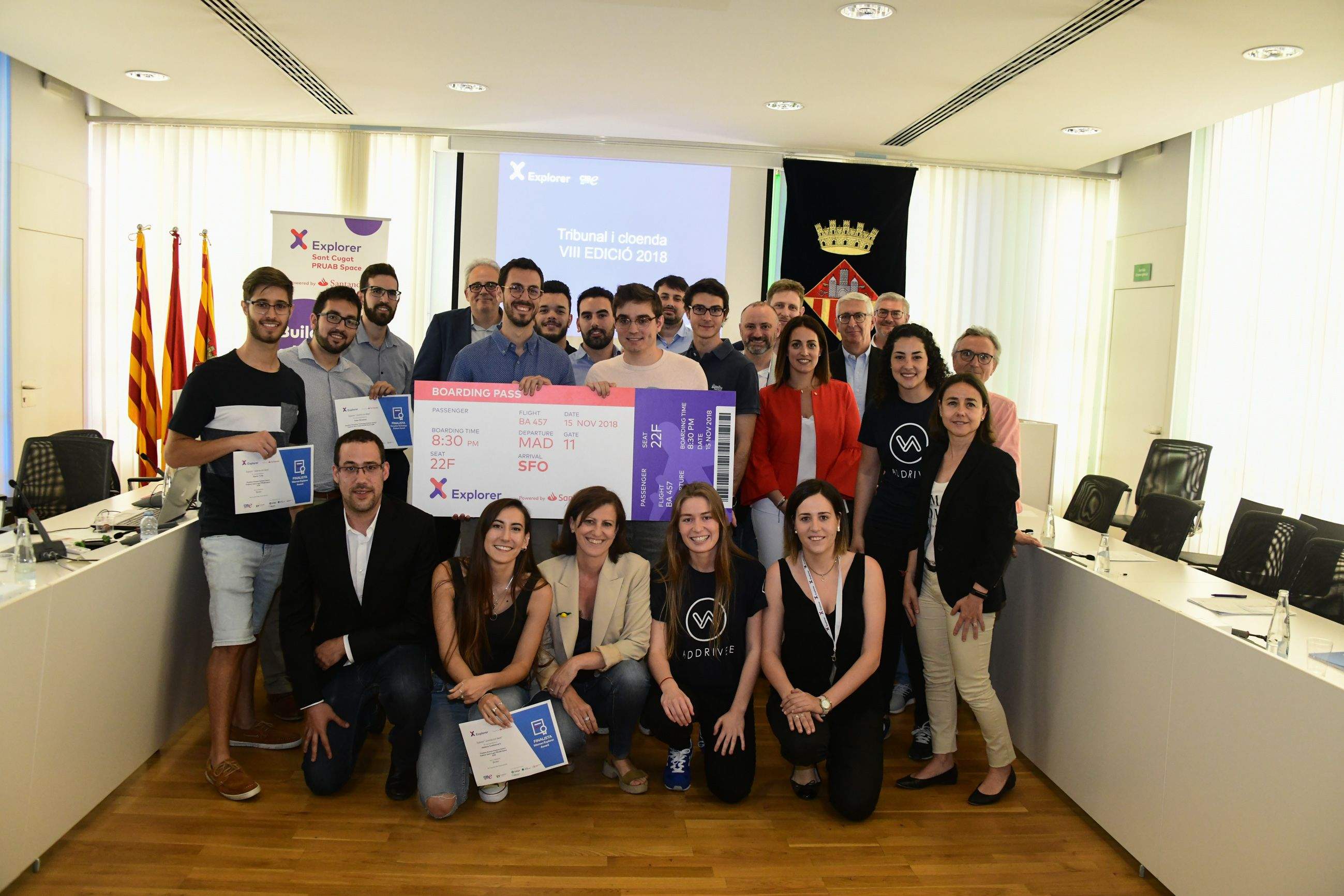 Acte de lliurament dels premis a l'Ajuntament de Sant Cugat. FOTO: Localpres