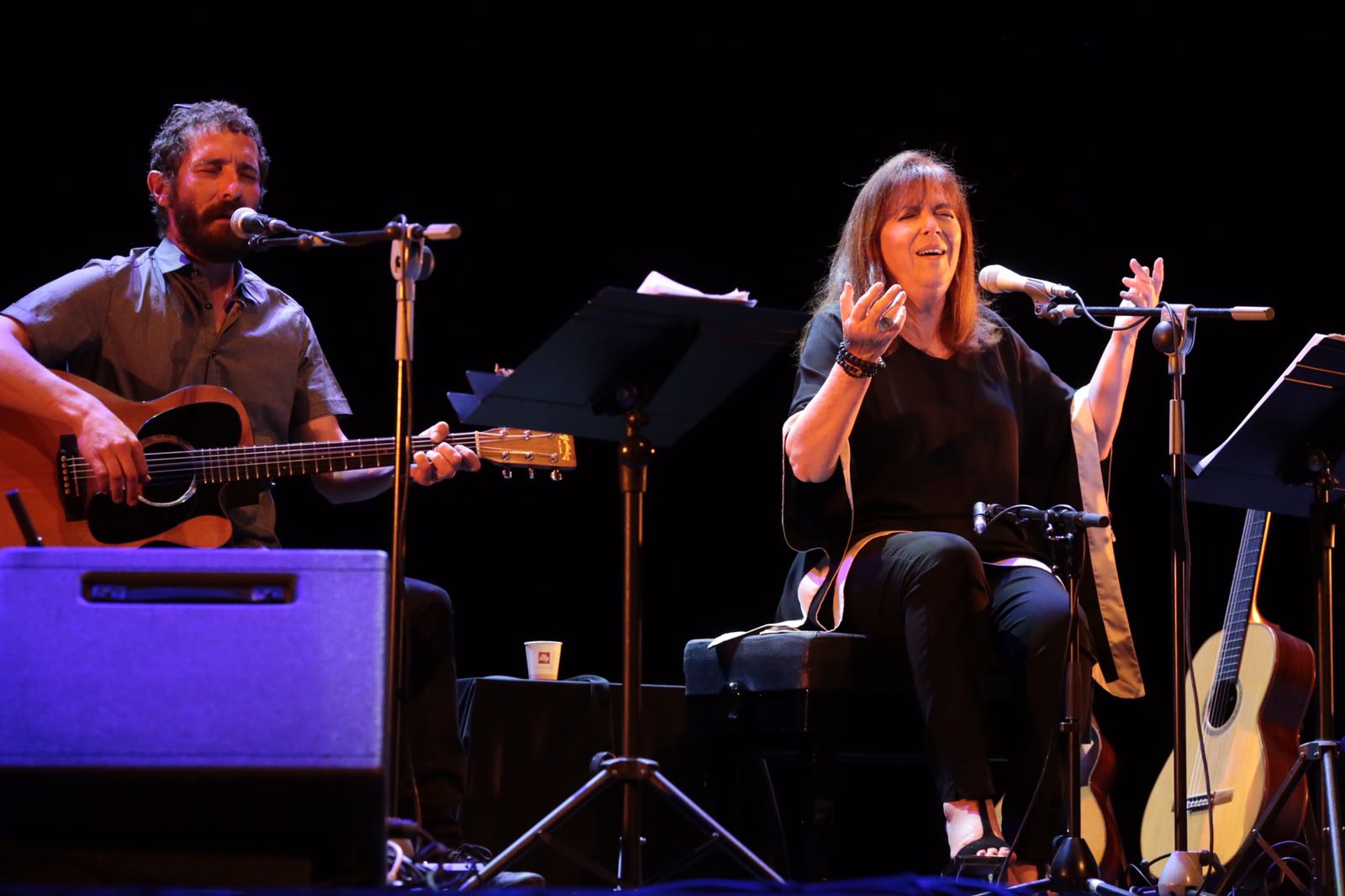 Maria del Mar Bonet ha ofert un concert en el 25è aniversari de Policlinic Torreblanca. FOTO: Artur Ribera