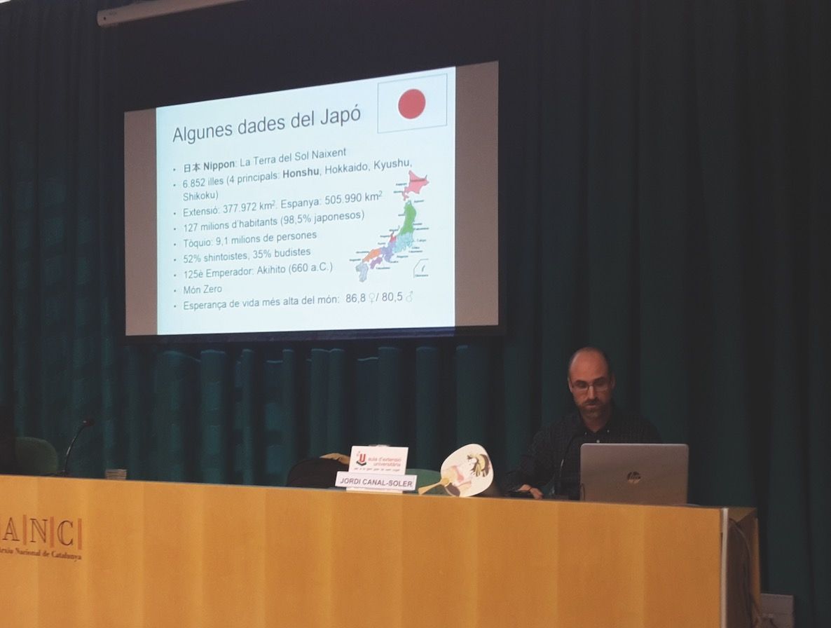 Conferència del sr. Jordi Canal-Soler sobre el Japó FOTO: Cedida