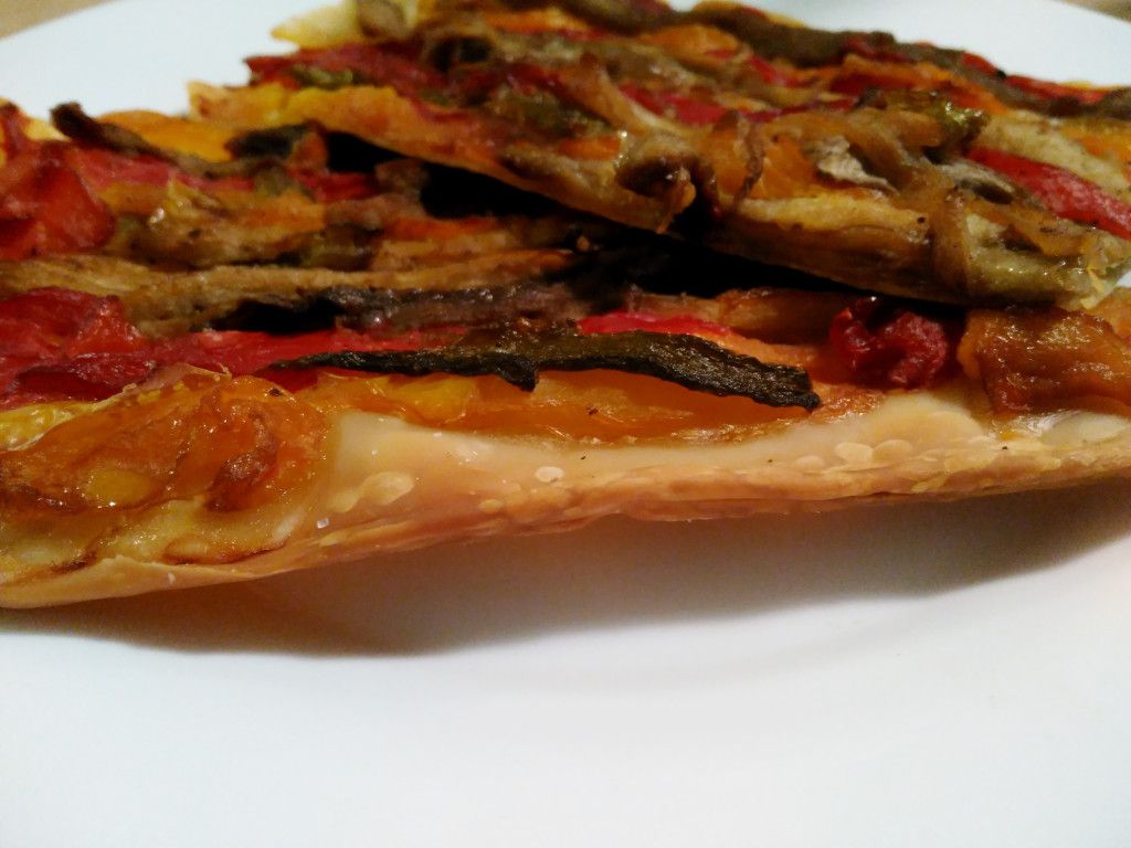 Coca de recapte d'escalivada . FOTO: Cedida