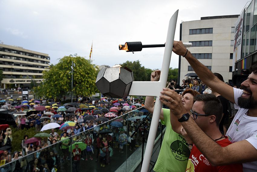 Pregó de Festa Major Sant Cugat. Foto: Bernat Millet.