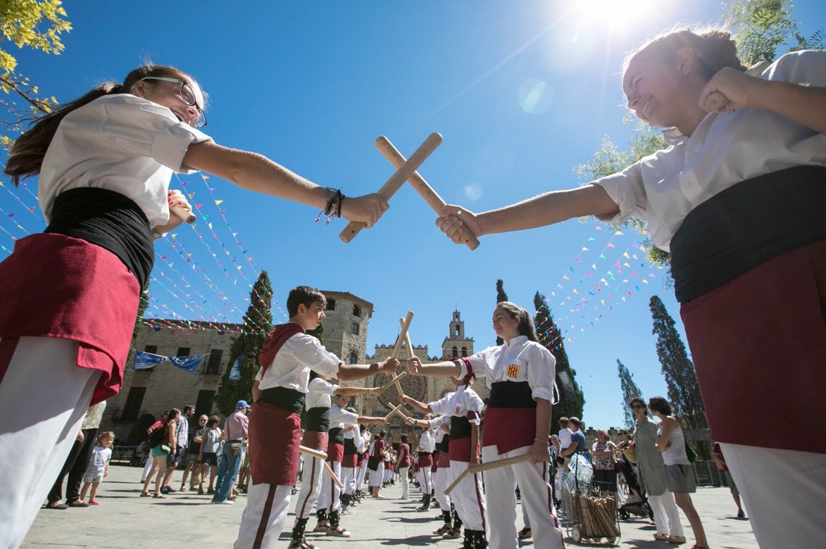 Matinada bastonera de Festa Major. FOTO: Lali Puig